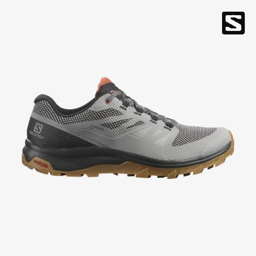 Grey Salomon Outline GTX Men's Hiking Shoes | IE TN6839